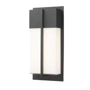 2 Light Outdoor Wall Light-Gloss Opal