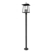 4 Light Outdoor Post Mounted Fixture-Clear Seedy