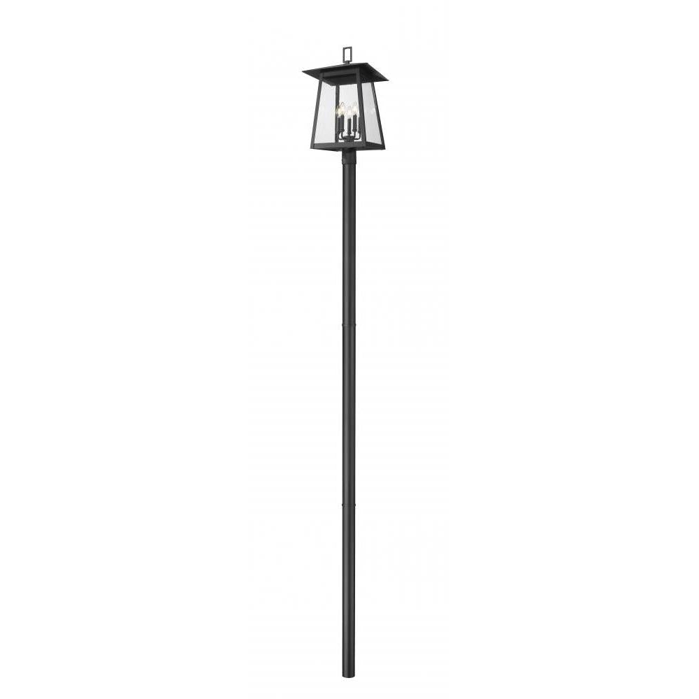 5 Light Outdoor Post Mounted Fixture-Clear Seedy