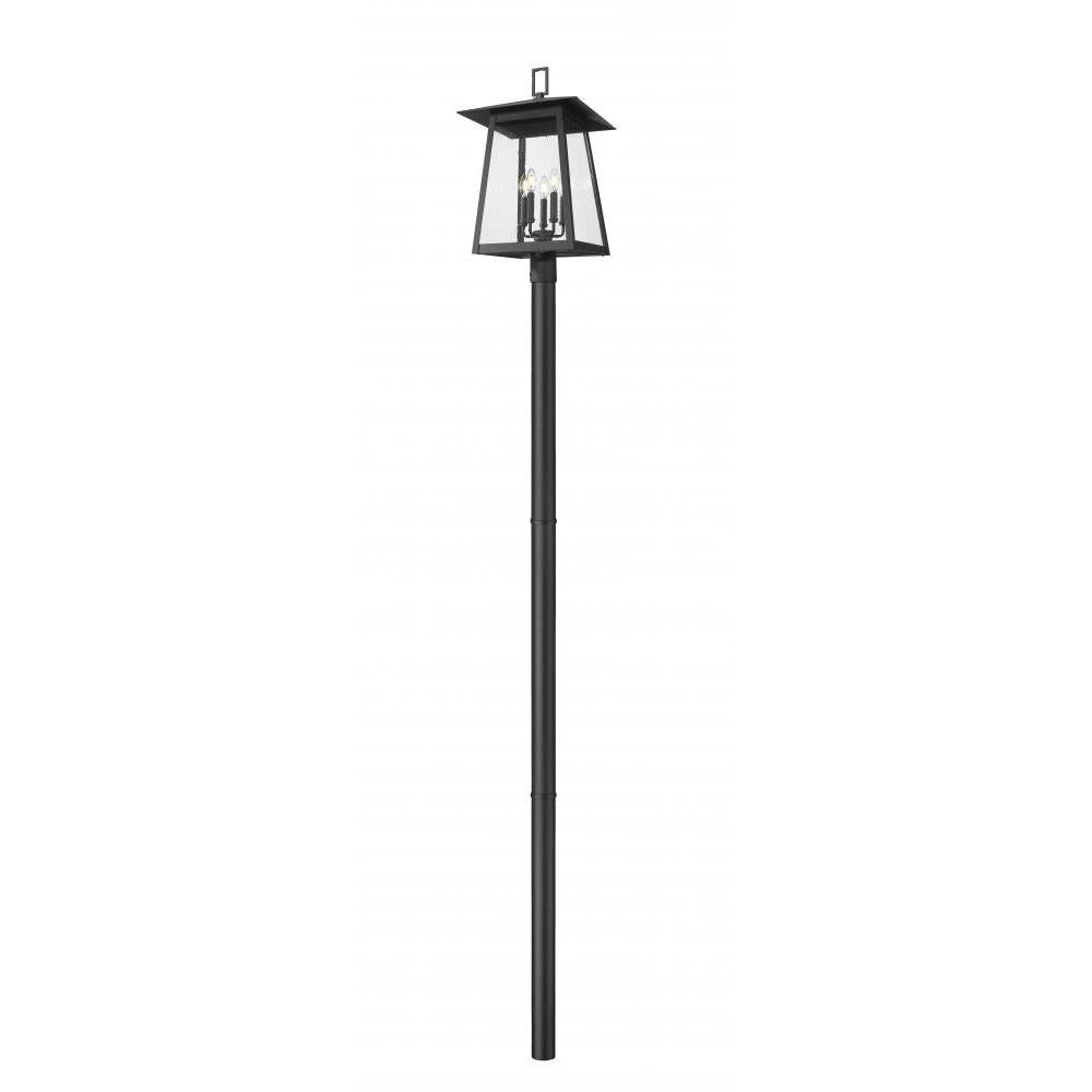 5 Light Outdoor Post Mounted Fixture-Clear Seedy