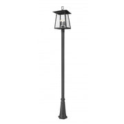 5 Light Outdoor Post Mounted Fixture-Clear Seedy