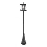 5 Light Outdoor Post Mounted Fixture-Clear Seedy