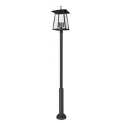 6 Light Outdoor Post Mounted Fixture-Clear Seedy