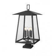 6 Light Outdoor Pier Mounted Fixture-Clear Seedy