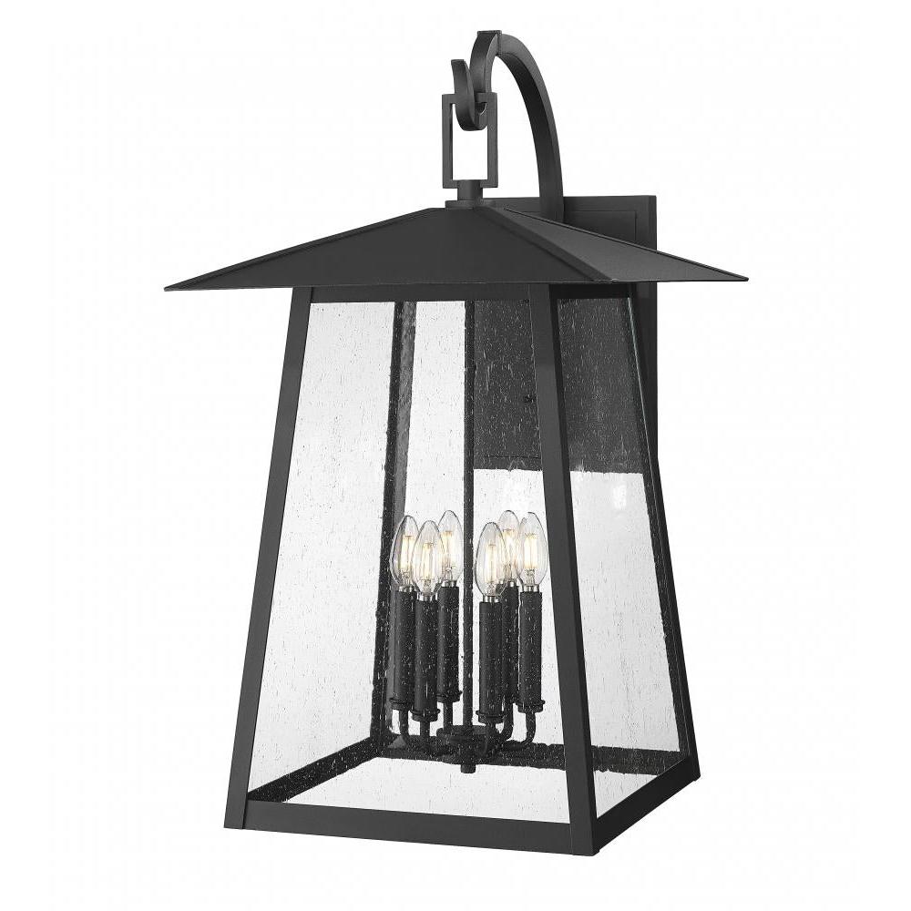 6 Light Outdoor Wall Light-Clear Seedy