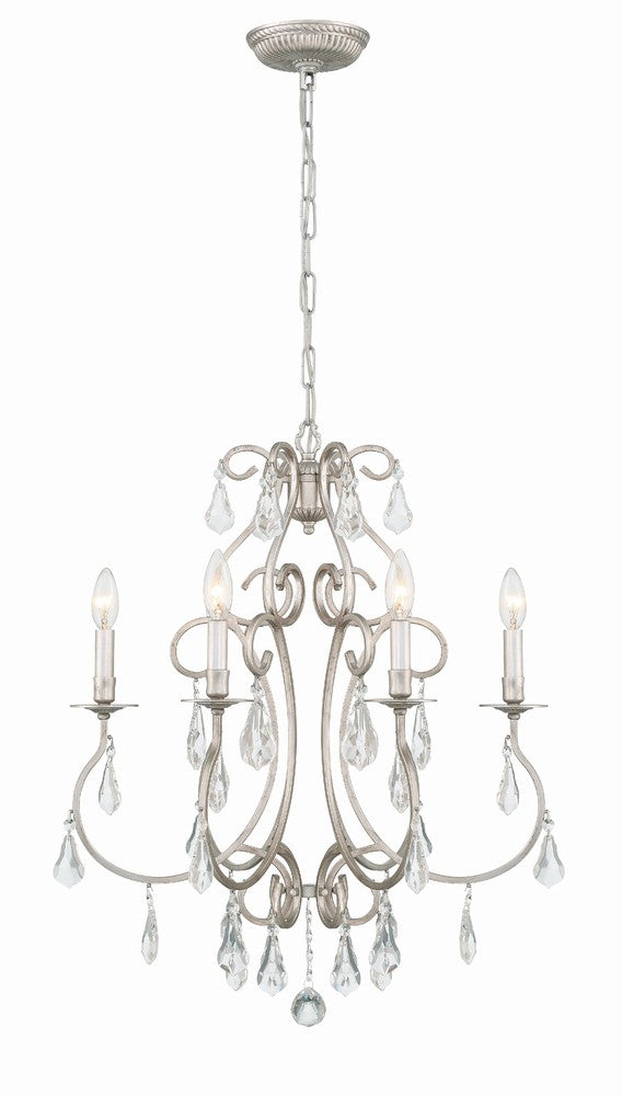 Crystorama ASHTON 5016-OS-CL-MWP Chandelier Contemporary - Olde Silver