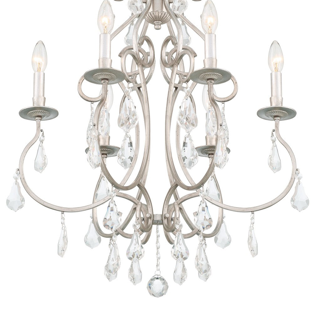 Crystorama ASHTON 5016-OS-CL-MWP Chandelier Contemporary - Olde Silver