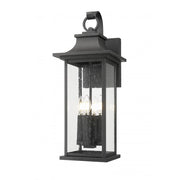 4 Light Outdoor Wall Light-Clear Seedy