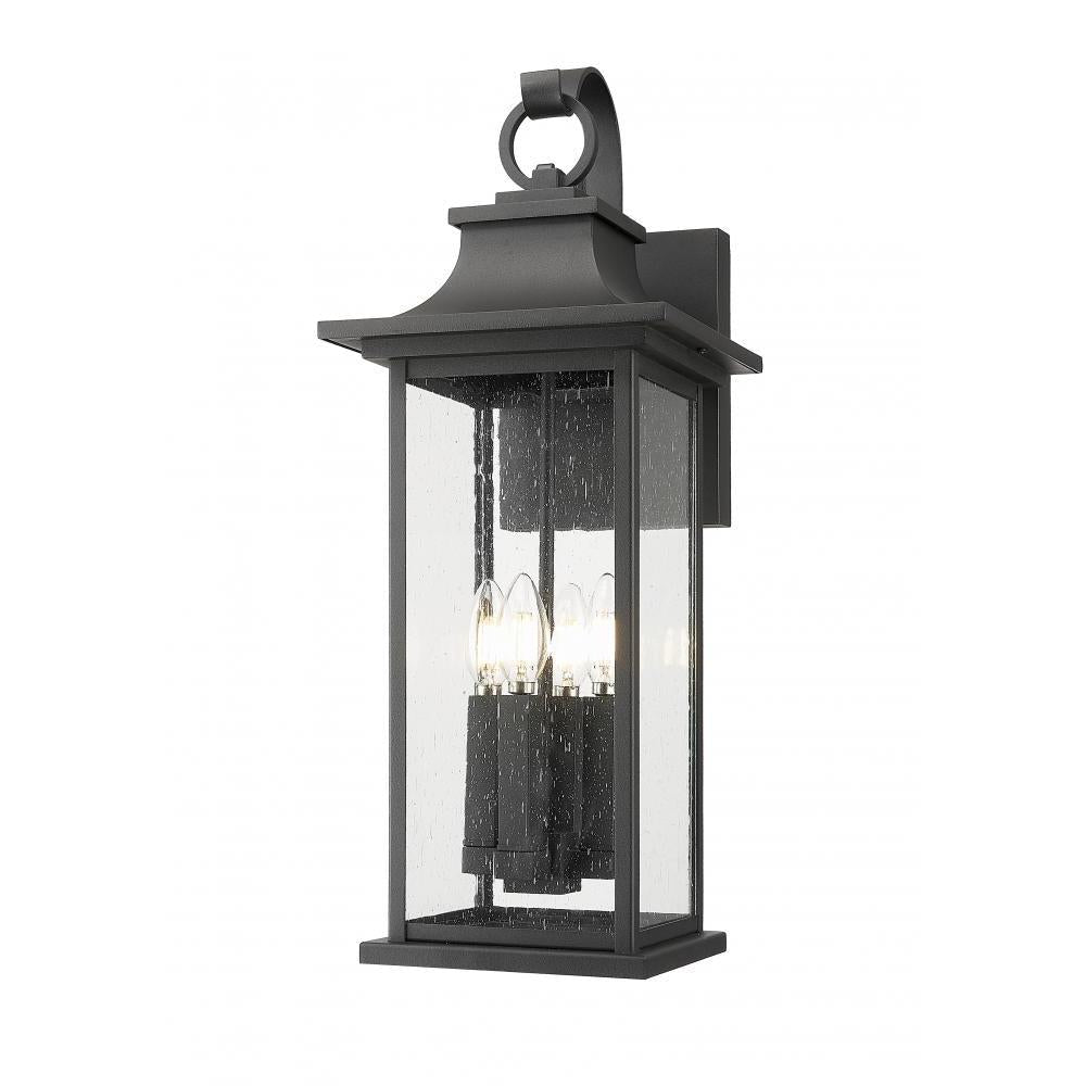 4 Light Outdoor Wall Light-Clear Seedy
