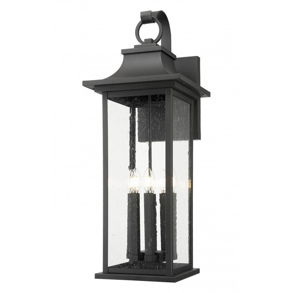 6 Light Outdoor Wall Light-Clear Seedy