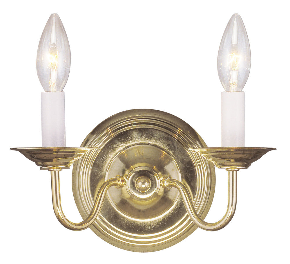 Livex Lighting WILLIAMSBURGH 5018-02 Sconce Traditional - Polished Brass