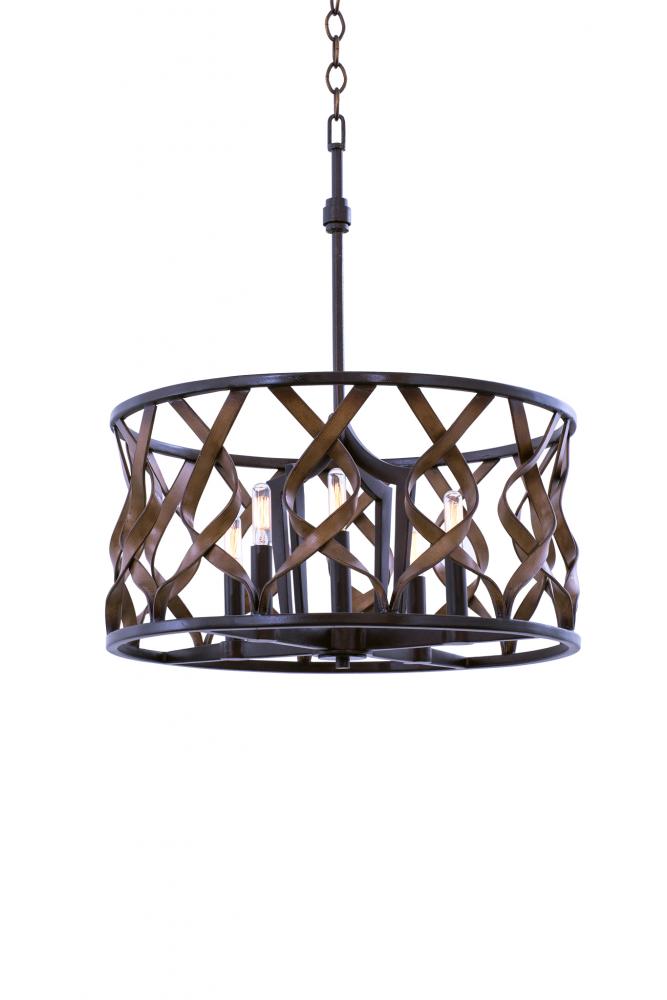 Kalco Lighting SOHO 501851MC Pendant Industrial - Milk Chocolate