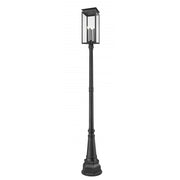 4 Light Outdoor Post Mounted Fixture-Clear