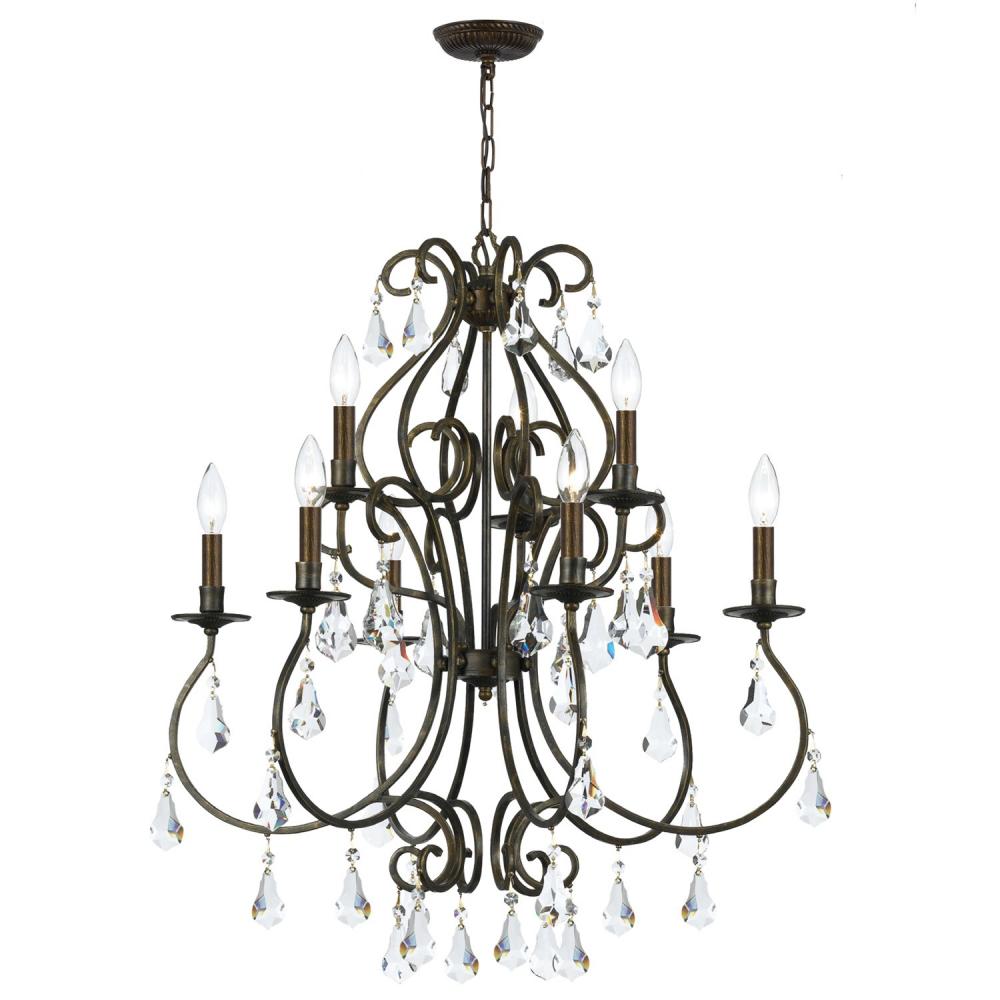 Crystorama ASHTON 5019-EB-CL-MWP Chandelier Contemporary - English Bronze