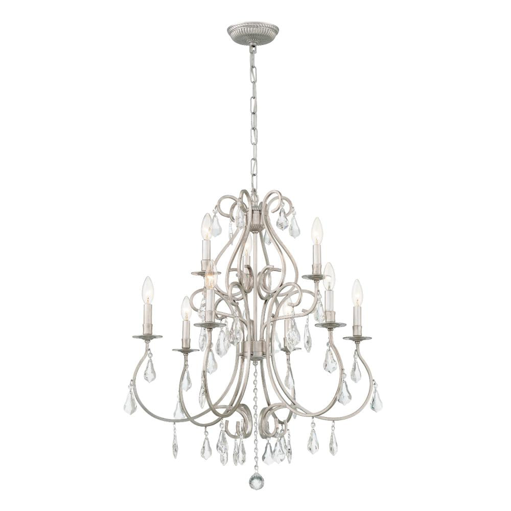 Crystorama ASHTON 5019-OS-CL-MWP Chandelier Contemporary - Olde Silver