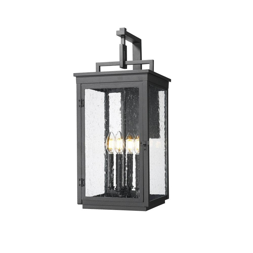 4 Light Outdoor Wall Light-Clear Seedy