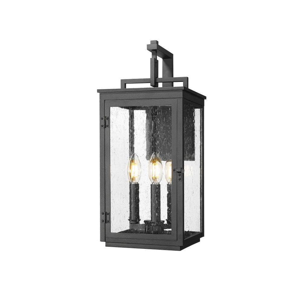 3 Light Outdoor Wall Light-Clear Seedy