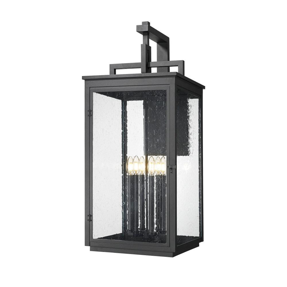 6 Light Outdoor Wall Light-Clear Seedy