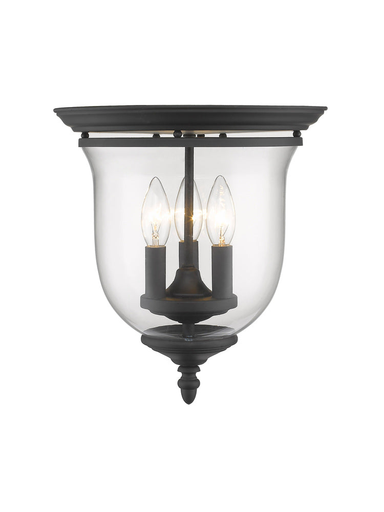 Livex Lighting LEGACY 5021-04 Flush Mount Traditional - Black