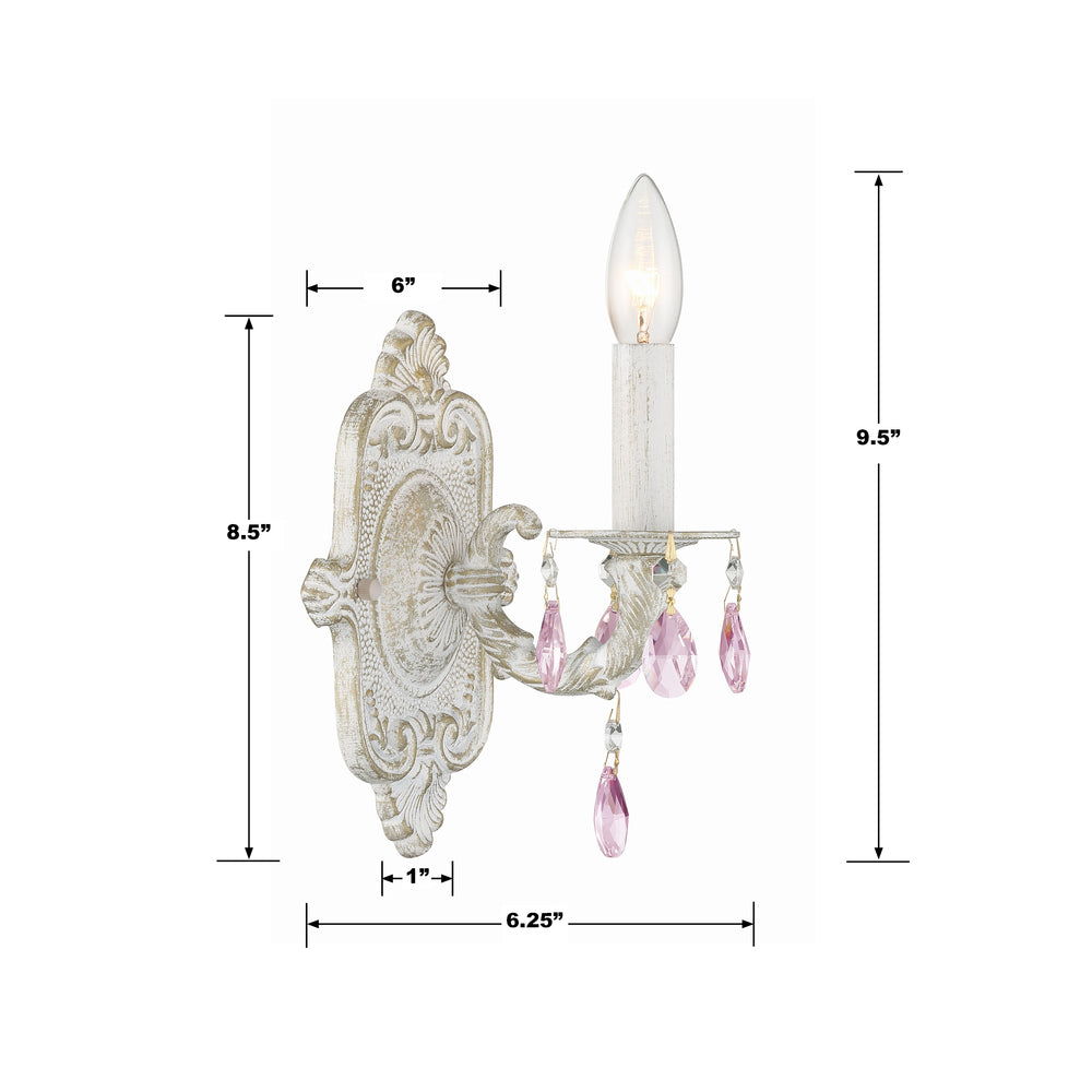 Crystorama PARIS MARKET 5021-AW-RO-MWP Sconce Contemporary - Antique White