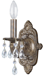 Crystorama Paris Market 5021-VB-CL-SAQ – 6.25 Inch – 1 Light – Sconce – Clear Crystal – Venetian Bronze – Dry Rated