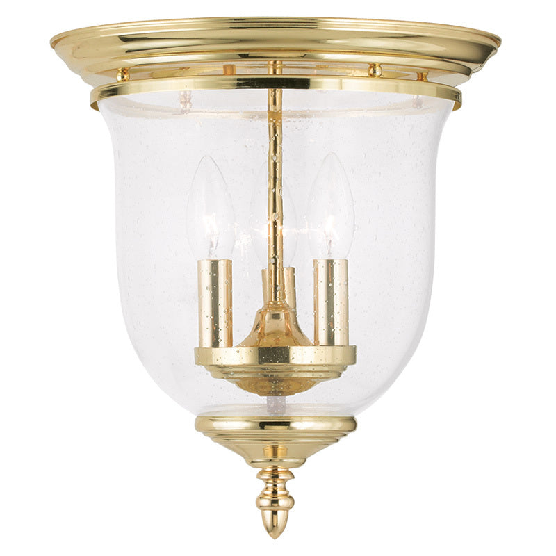 Livex Lighting LEGACY 5024-02 Flush Mount Traditional - Polished Brass