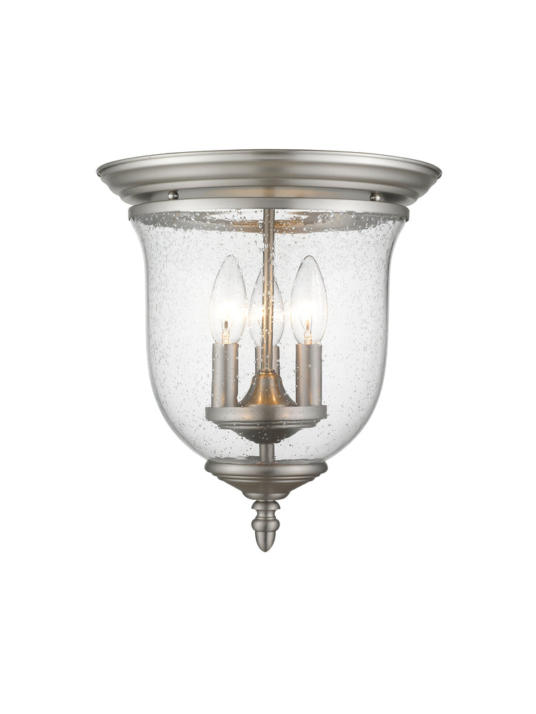 Livex Lighting LEGACY 5024-91 Flush Mount Traditional - Brushed Nickel