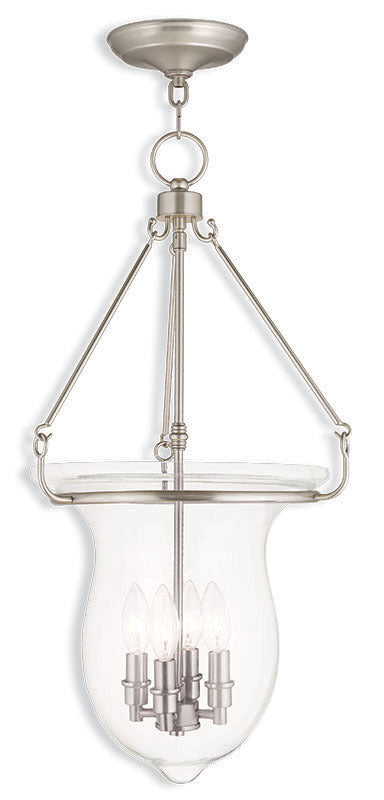 Livex Lighting CANTERBURY 50298-91 Pendant Transitional - Brushed Nickel