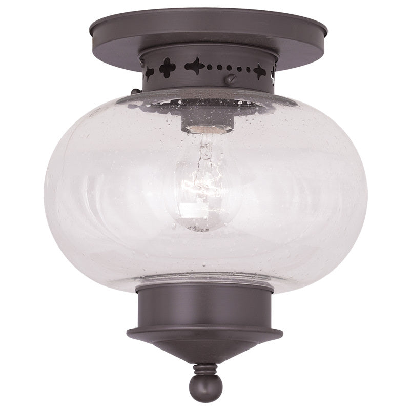 Livex Lighting HARBOR 5036-07 Flush Mount Traditional - Bronze