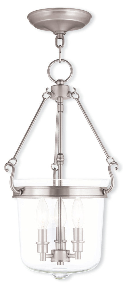 Livex Lighting ROCKFORD 50484-91 Pendant Traditional - Nickel