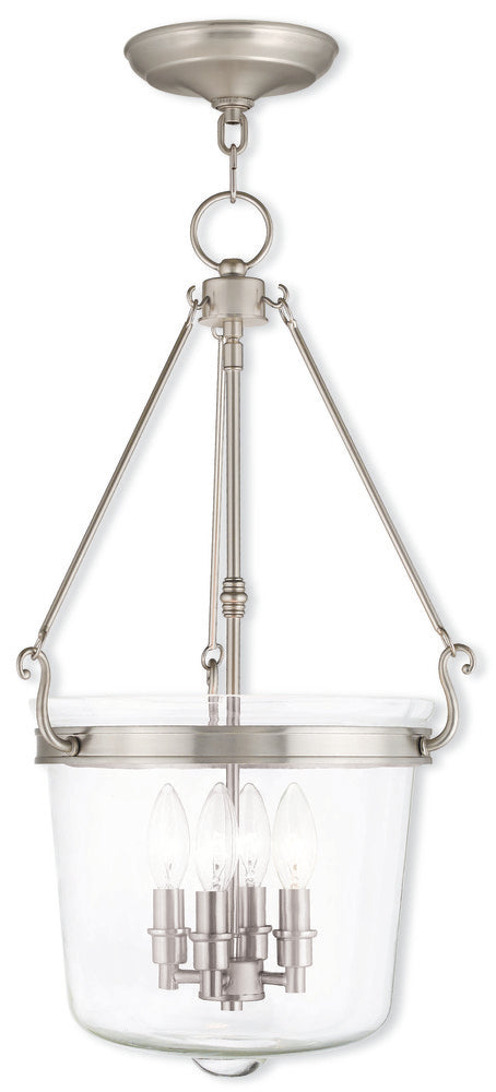 Livex Lighting ROCKFORD 50486-91 Pendant Traditional - Nickel