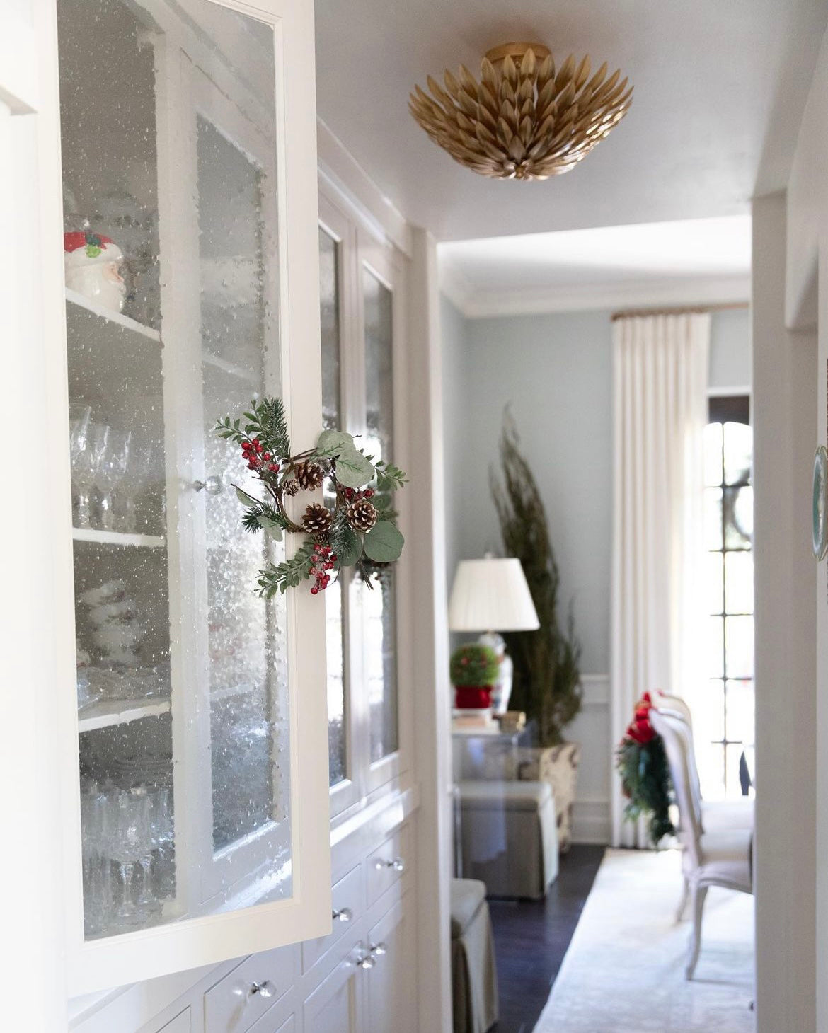 Crystorama Broche 505-GA – 16 Inch – 4 Light – Semi Flush Mount Light – Antique Gold – Damp Rated