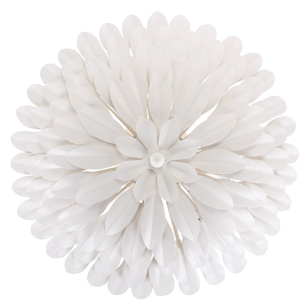 Crystorama BROCHE 505-MT Semi Flush Mt Contemporary - Matte White