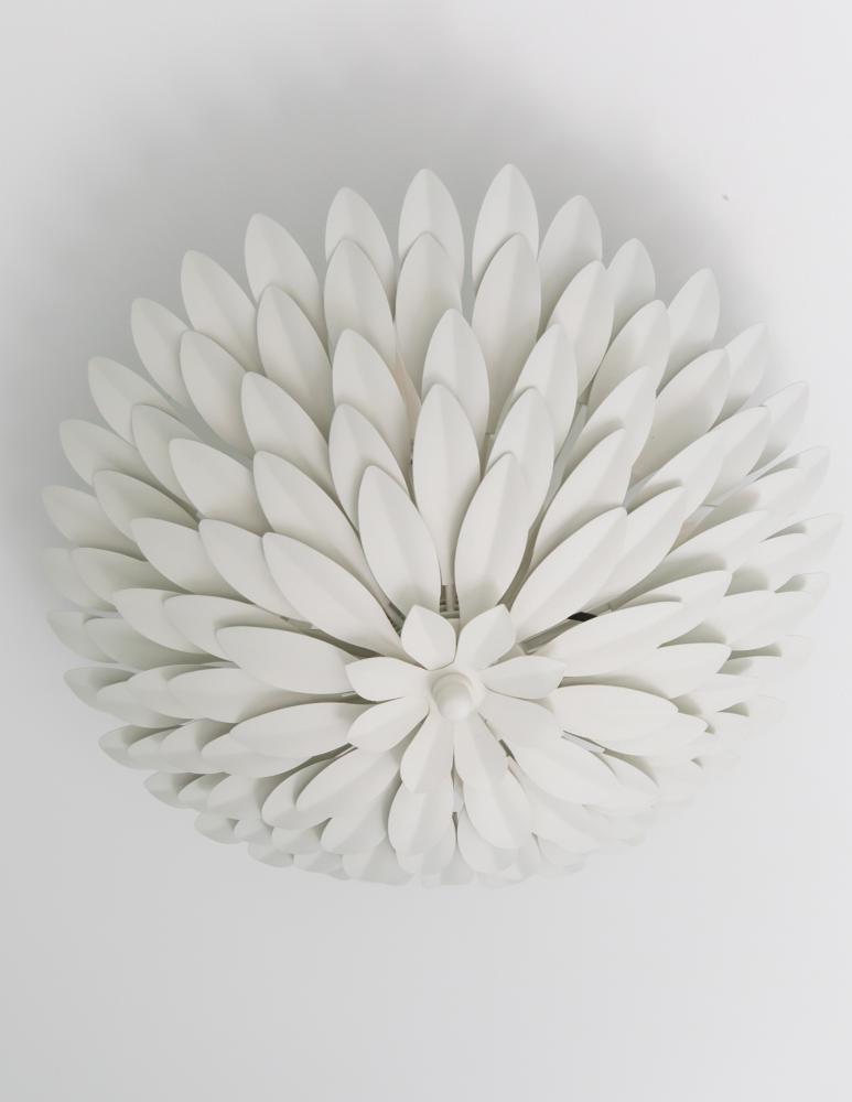 Crystorama BROCHE 505-MT Semi Flush Mt Contemporary - Matte White