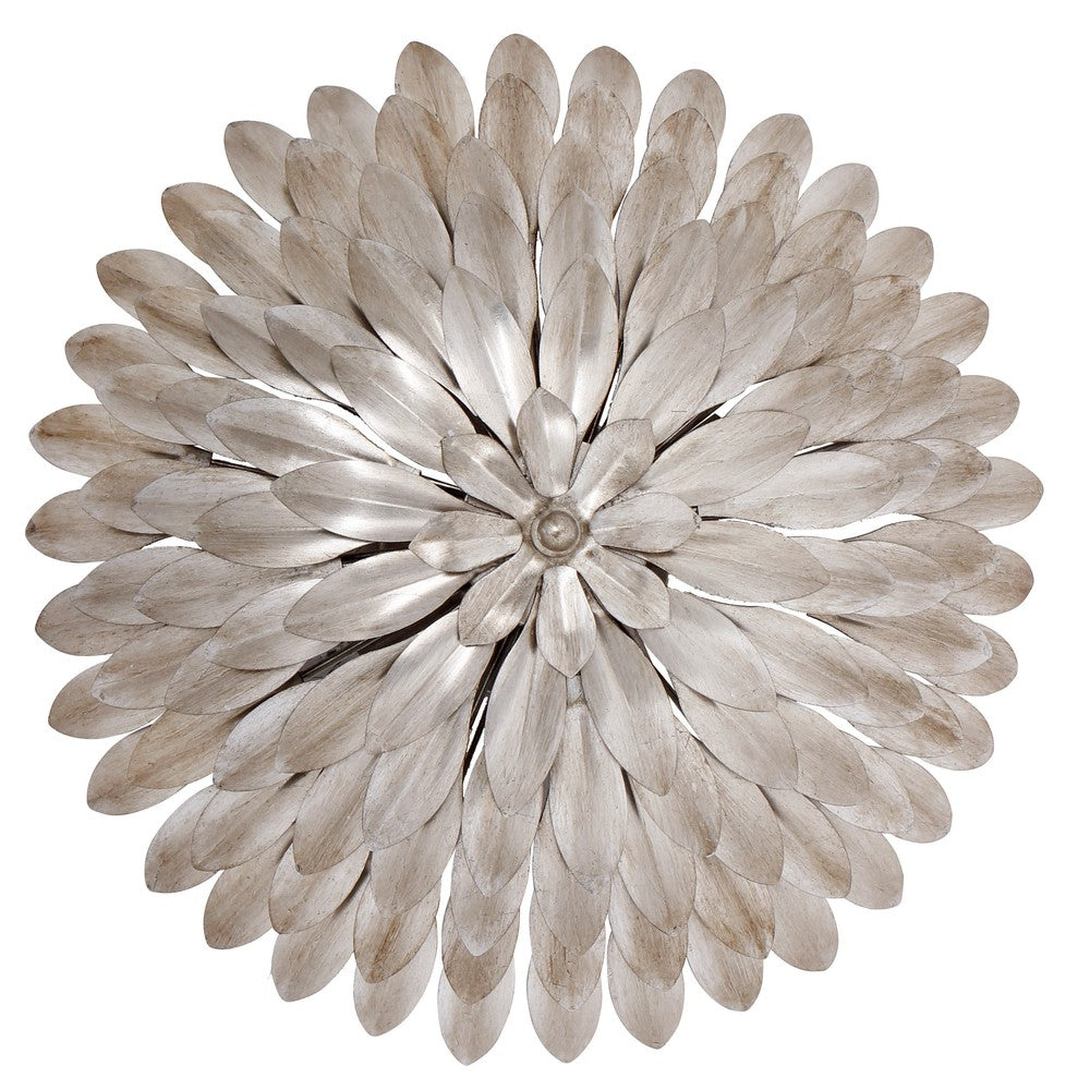 Crystorama BROCHE 505-SA Semi Flush Mt Contemporary - Antique Silver