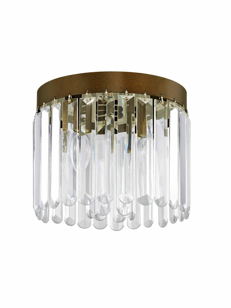 Livex Lighting ASHTON 50552-64 Flush Mount Transitional - Hand Applied Palacial Bronze