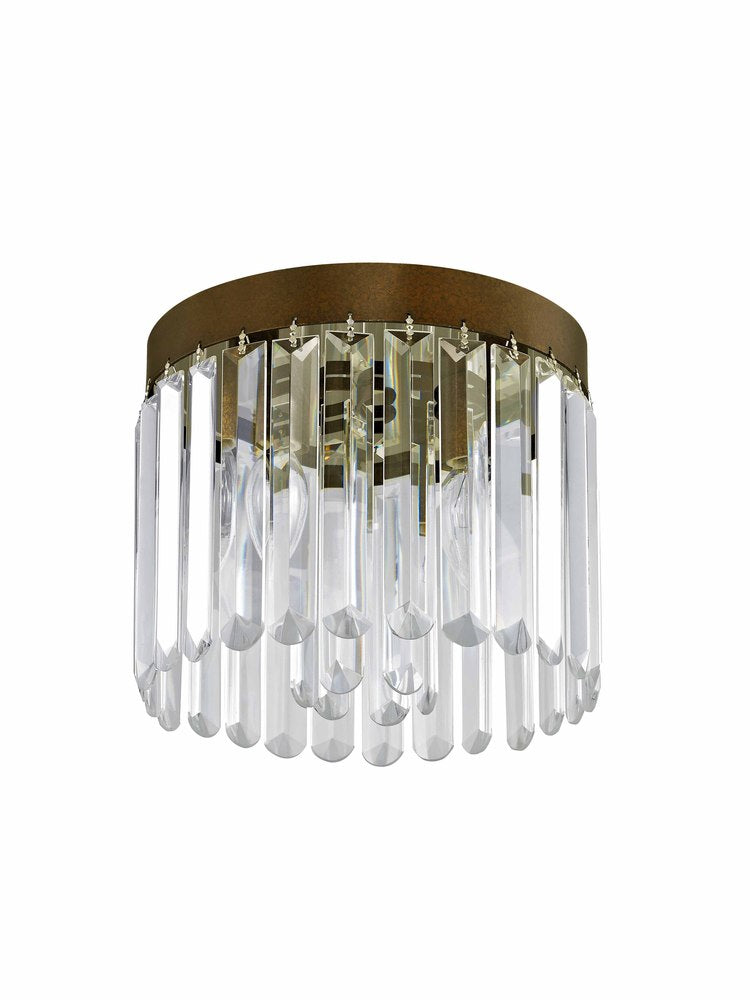 Livex Lighting ASHTON 50552-64 Flush Mount Transitional - Hand Applied Palacial Bronze