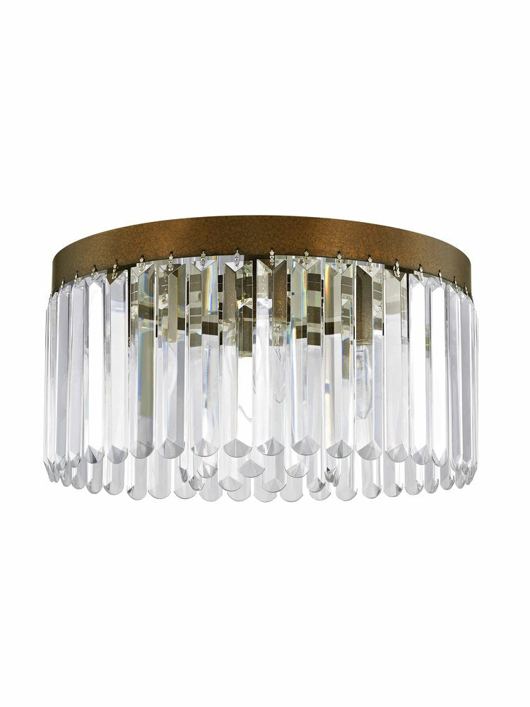 Livex Lighting ASHTON 50554-64 Flush Mount Transitional - Hand Applied Palacial Bronze