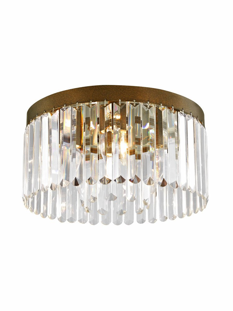 Livex Lighting ASHTON 50554-64 Flush Mount Transitional - Hand Applied Palacial Bronze