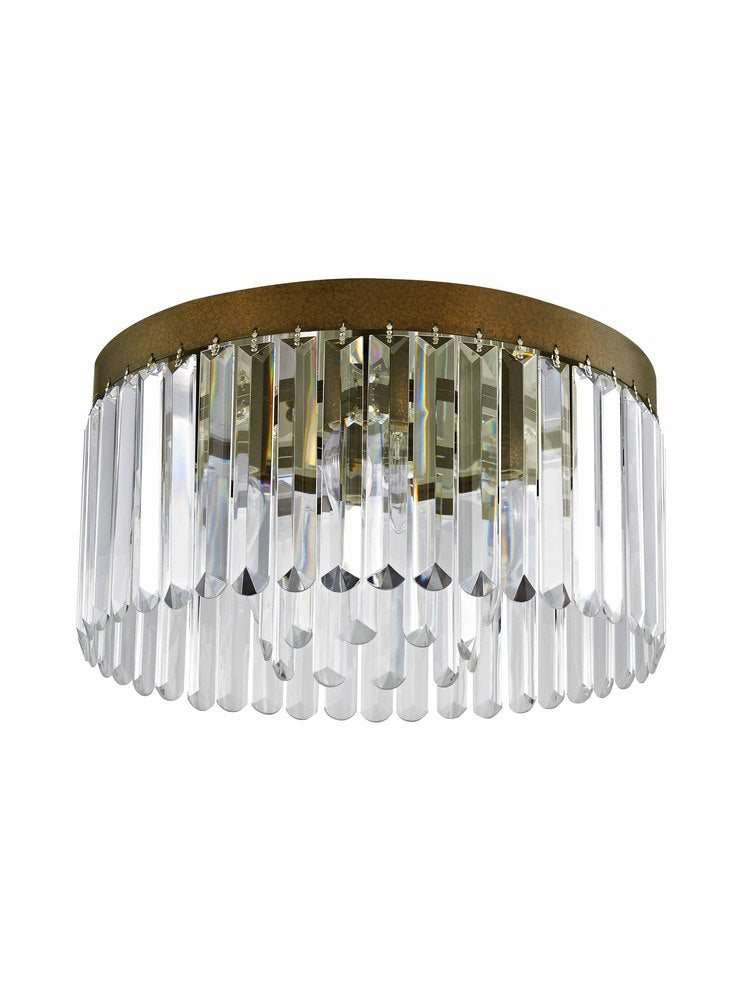 Livex Lighting ASHTON 50554-64 Flush Mount Transitional - Hand Applied Palacial Bronze