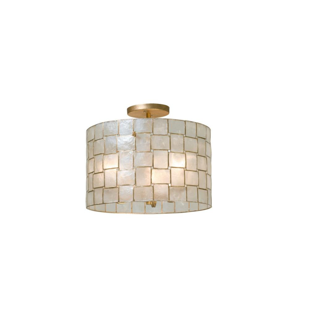 Roxy 17 Inch Semi Flush Mount – Oxidized Gold Leaf – 505840OL