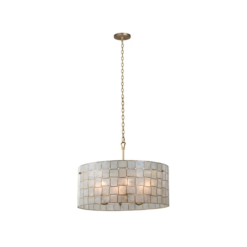 Kalco Lighting ROXY 505851OL Pendant Casual - Oxidized Gold Leaf