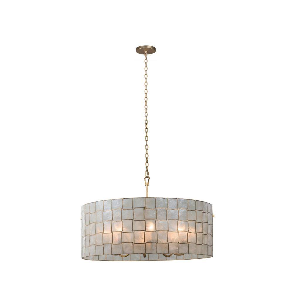 Kalco Lighting ROXY 505852OL Pendant Casual - Oxidized Gold Leaf