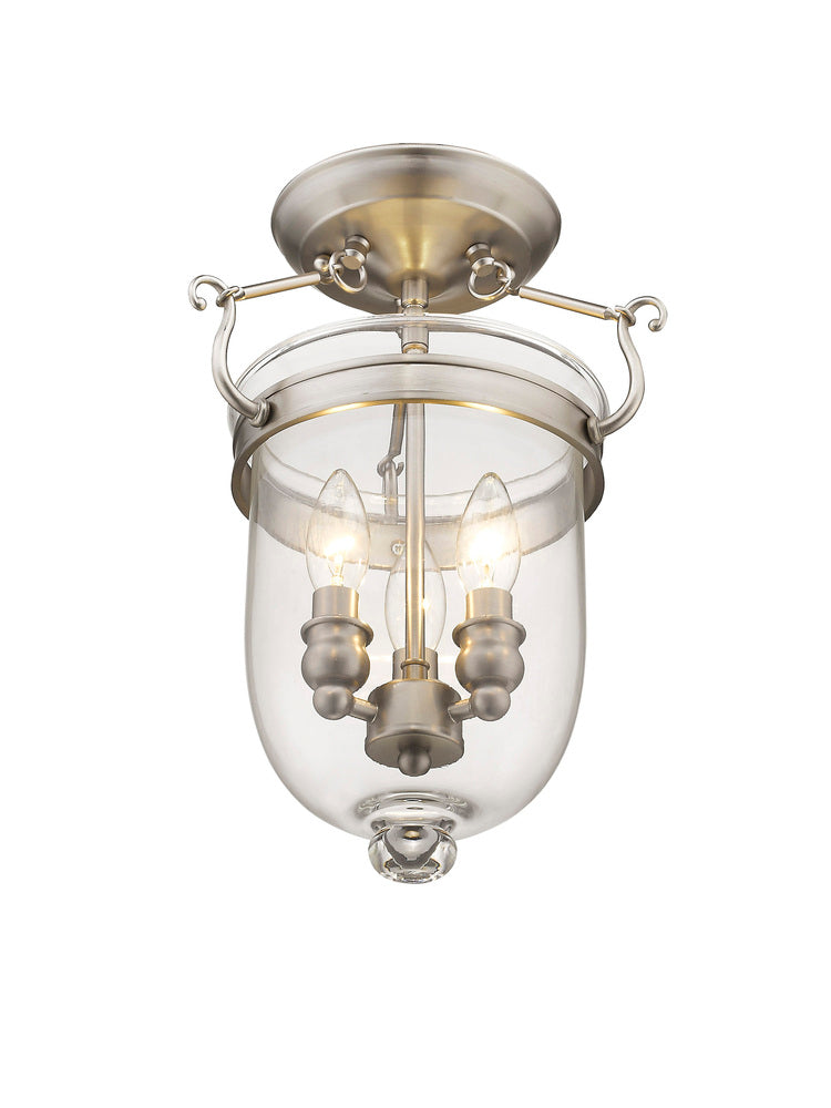 Livex Lighting JEFFERSON 5061-91 Flush Mount Traditional - Brushed Nickel