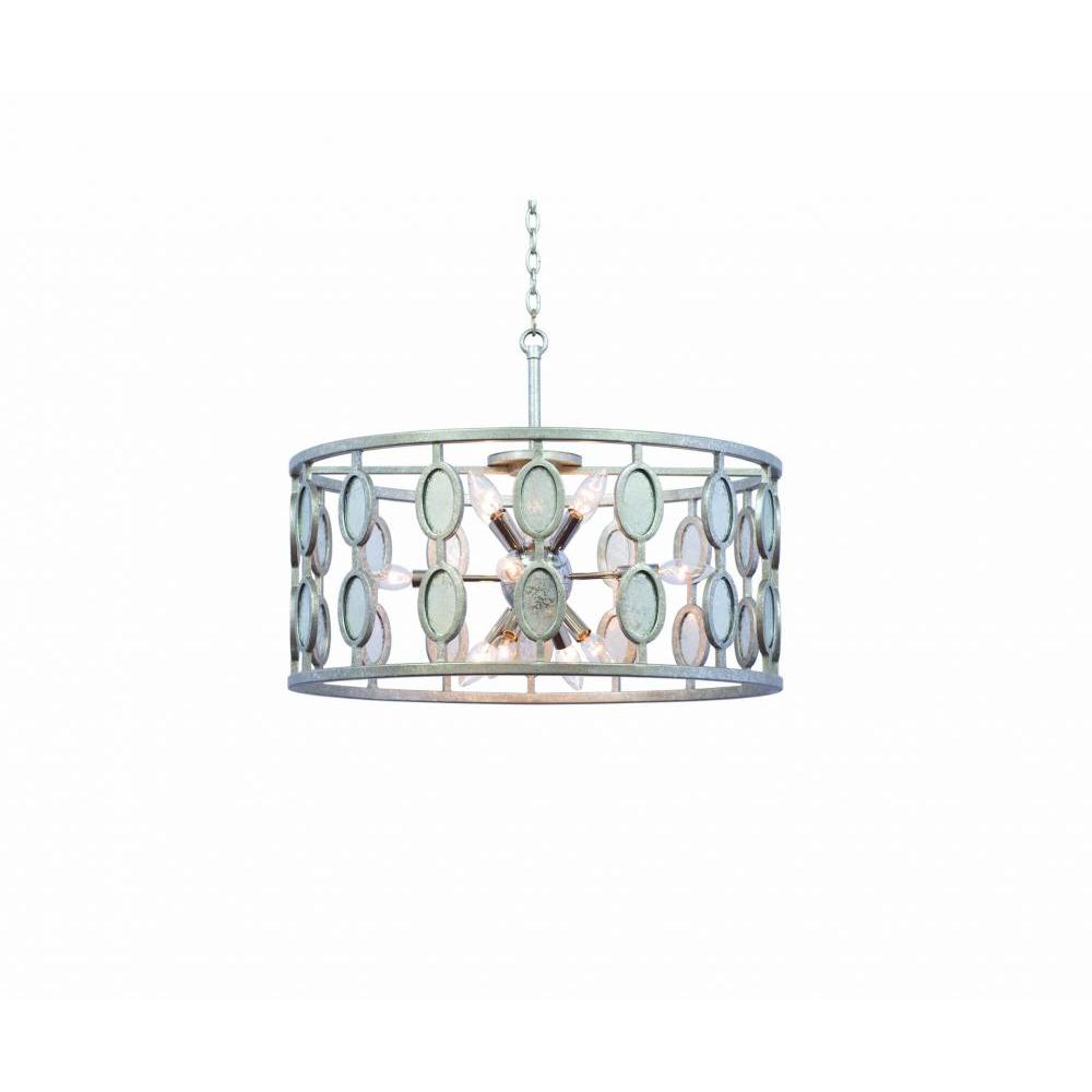 Palomar 26 Inch Pendant – Vintage Silver Leaf – 506153VSL