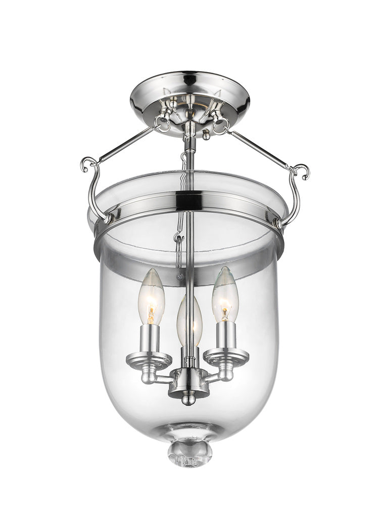 Livex Lighting JEFFERSON 5062-35 Flush Mount Traditional - Polished Nickel