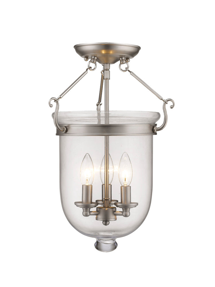 Livex Lighting JEFFERSON 5062-91 Flush Mount Traditional - Brushed Nickel