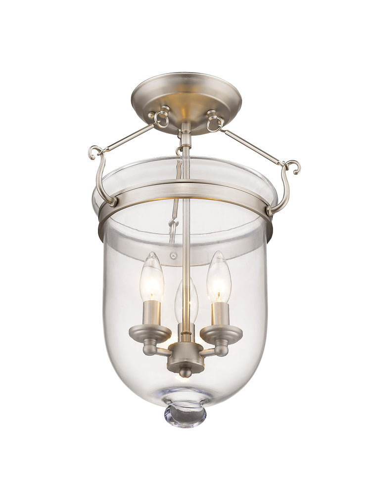 Livex Lighting JEFFERSON 5062-91 Flush Mount Traditional - Brushed Nickel