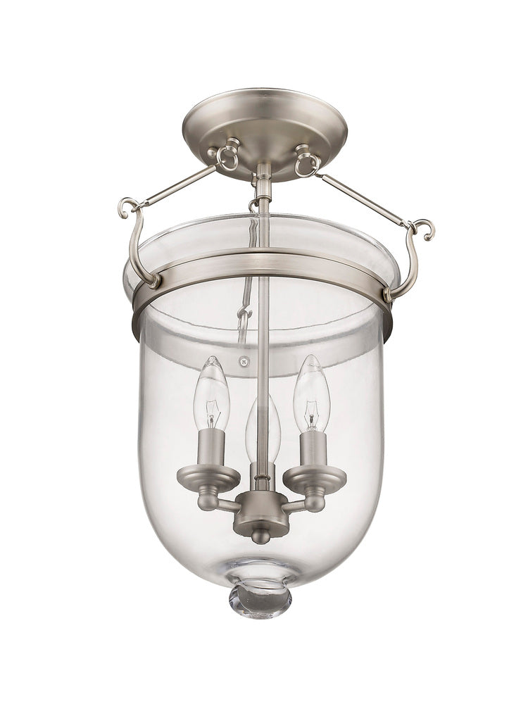 Livex Lighting JEFFERSON 5062-91 Flush Mount Traditional - Brushed Nickel