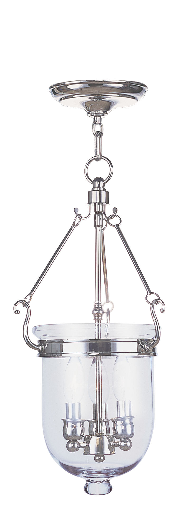 Livex Lighting JEFFERSON 5063-35 Foyer Traditional - Polished Nickel